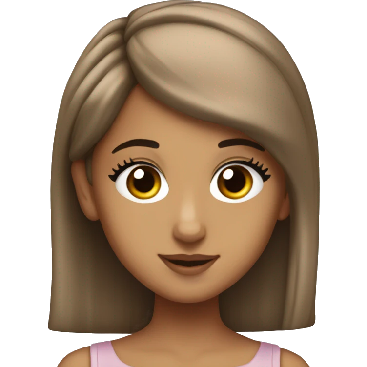 ariana grande with a slickback emoji