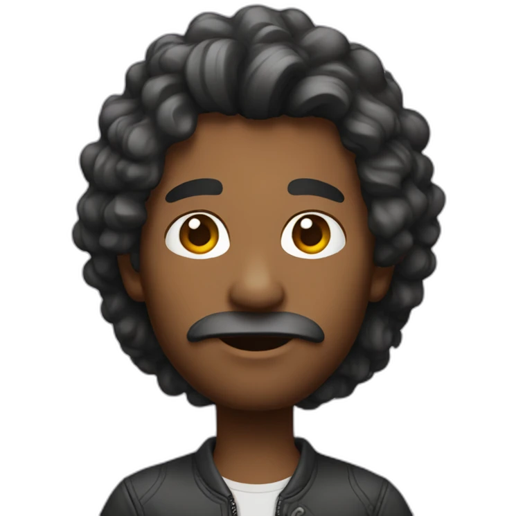 developer with rich hair emoji