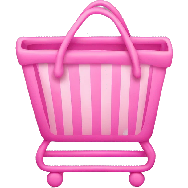 pink shopping emoji