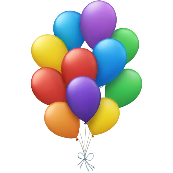 Balloons rainbow emoji