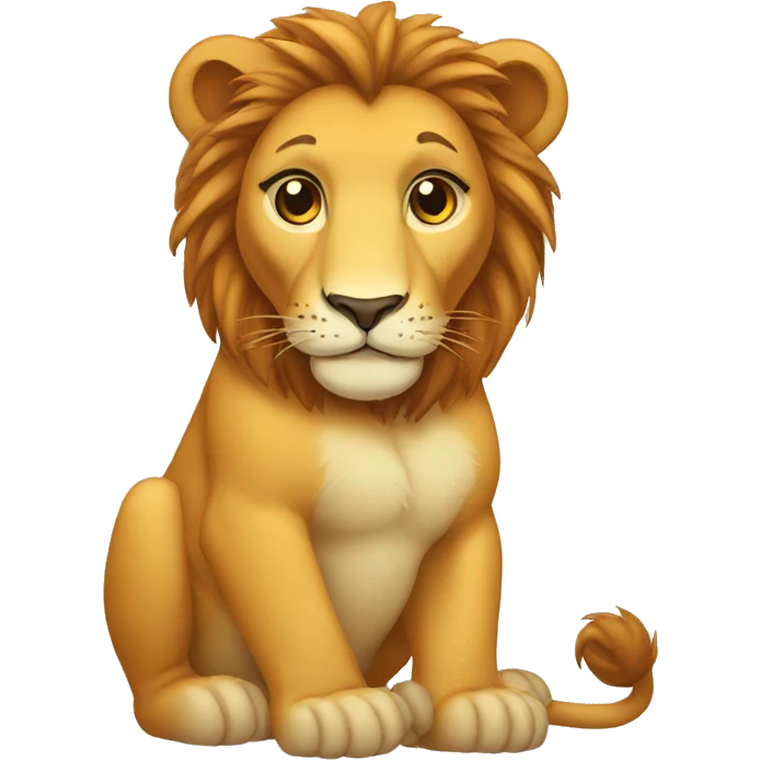 pregnant lion emoji