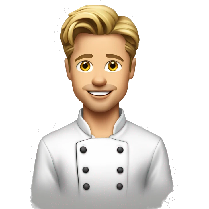young brad pitt as a chef, super exited to cook ! emoji