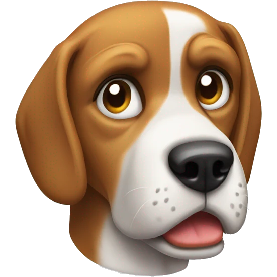 Very angry beagle emoji