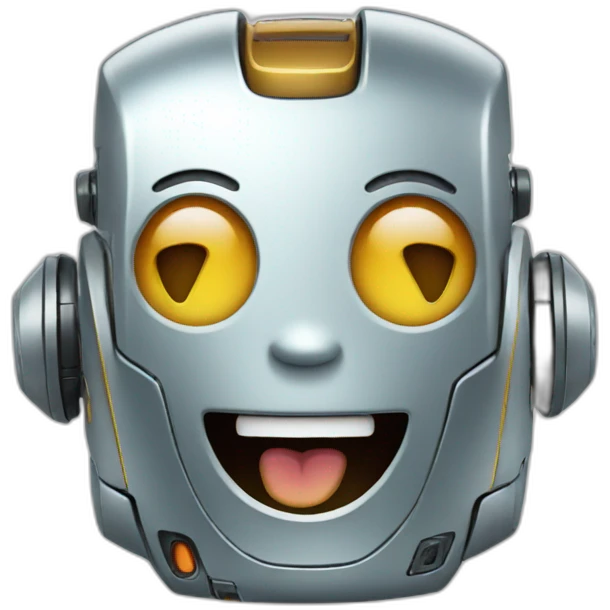 robot laughing emoji