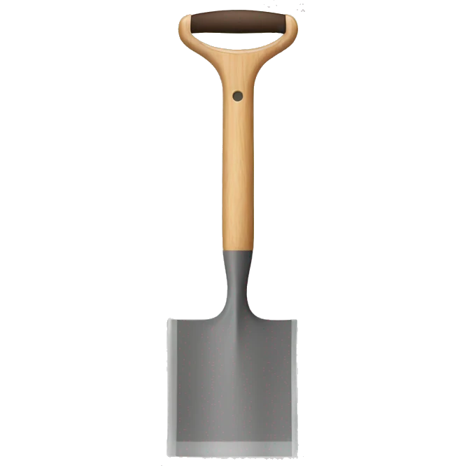 squeegee with long wooden handle emoji