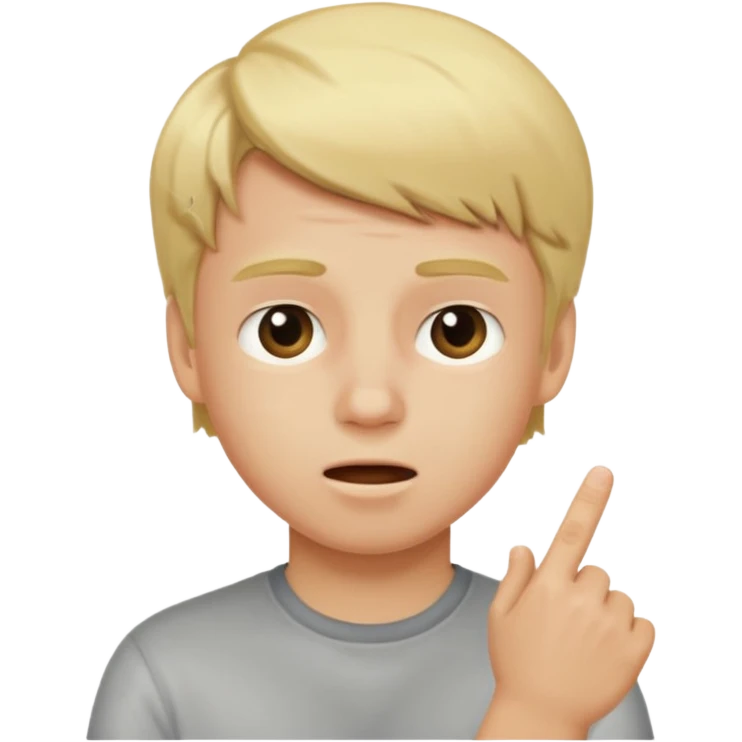 blond boy getting smacked emoji