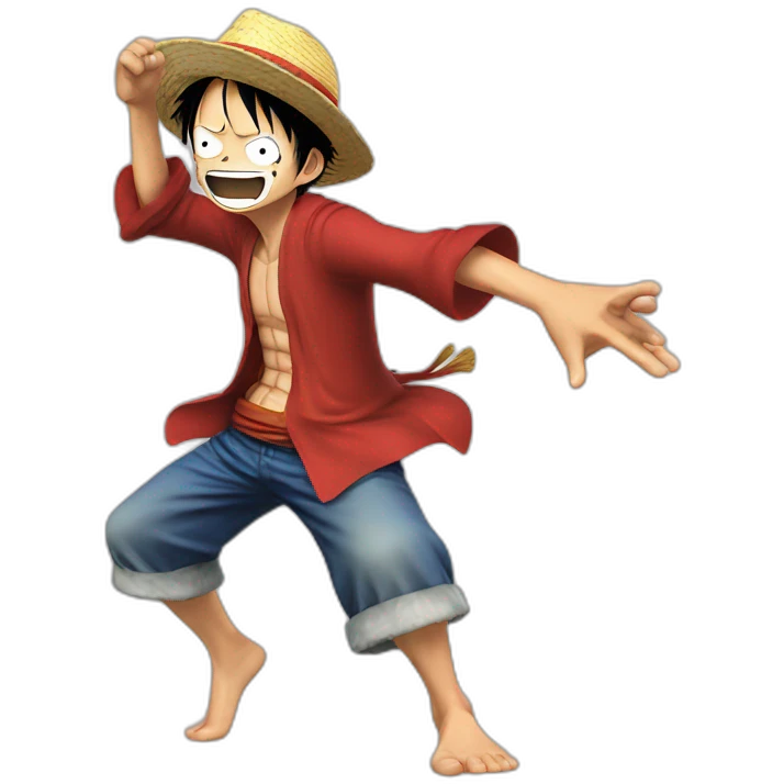 Luffy dab emoji