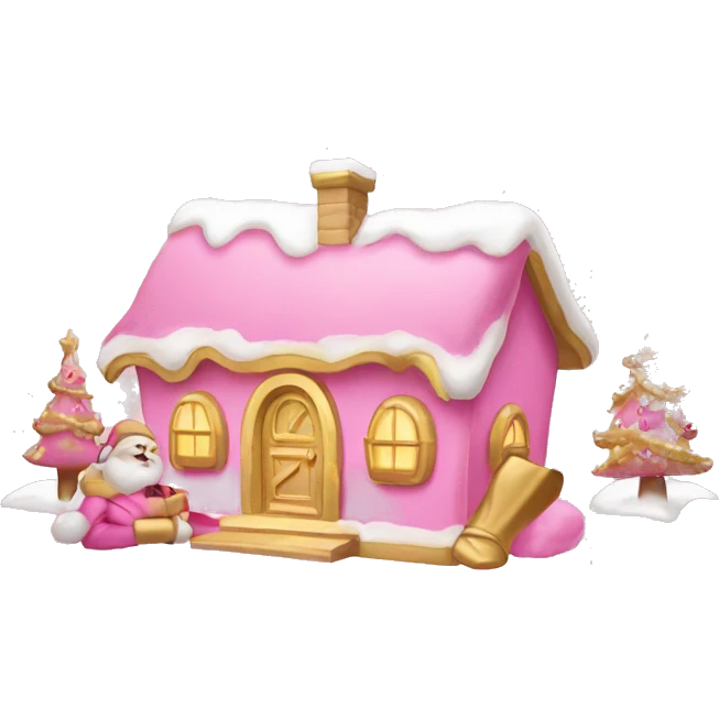 pink and gold christmasy itemsemoji
 emoji