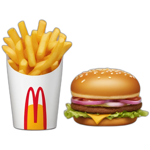 mcdonalds logo mixed with wendys logo emoji