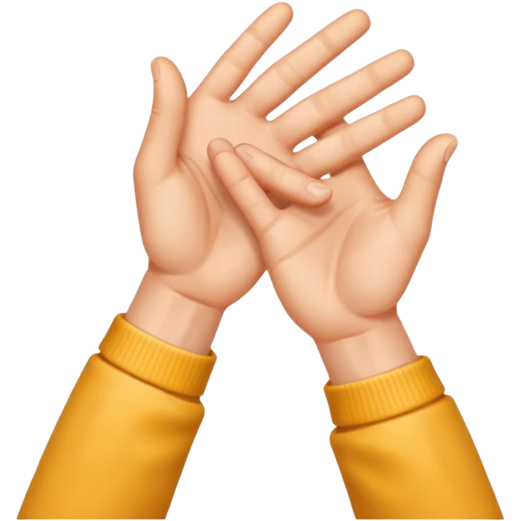 two emoji hands gesturing a strangling an invisible subject emoji