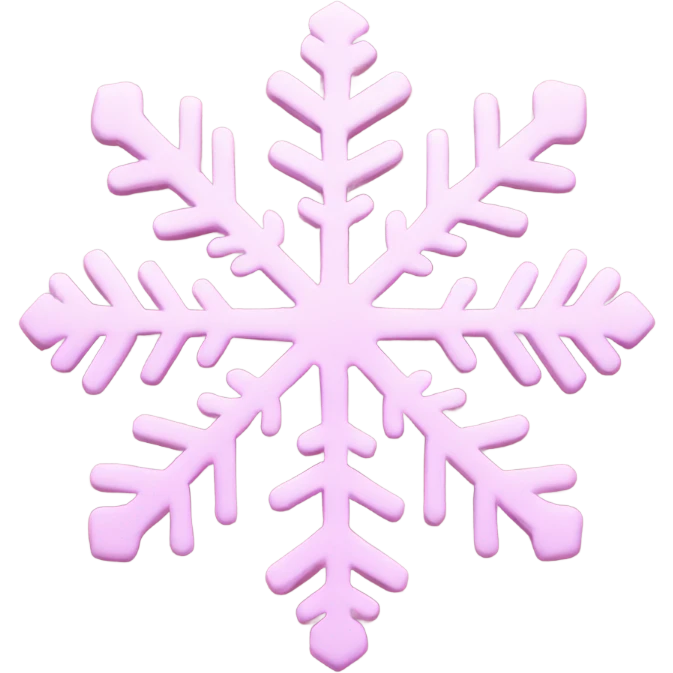 pastel pink snowflake  emoji