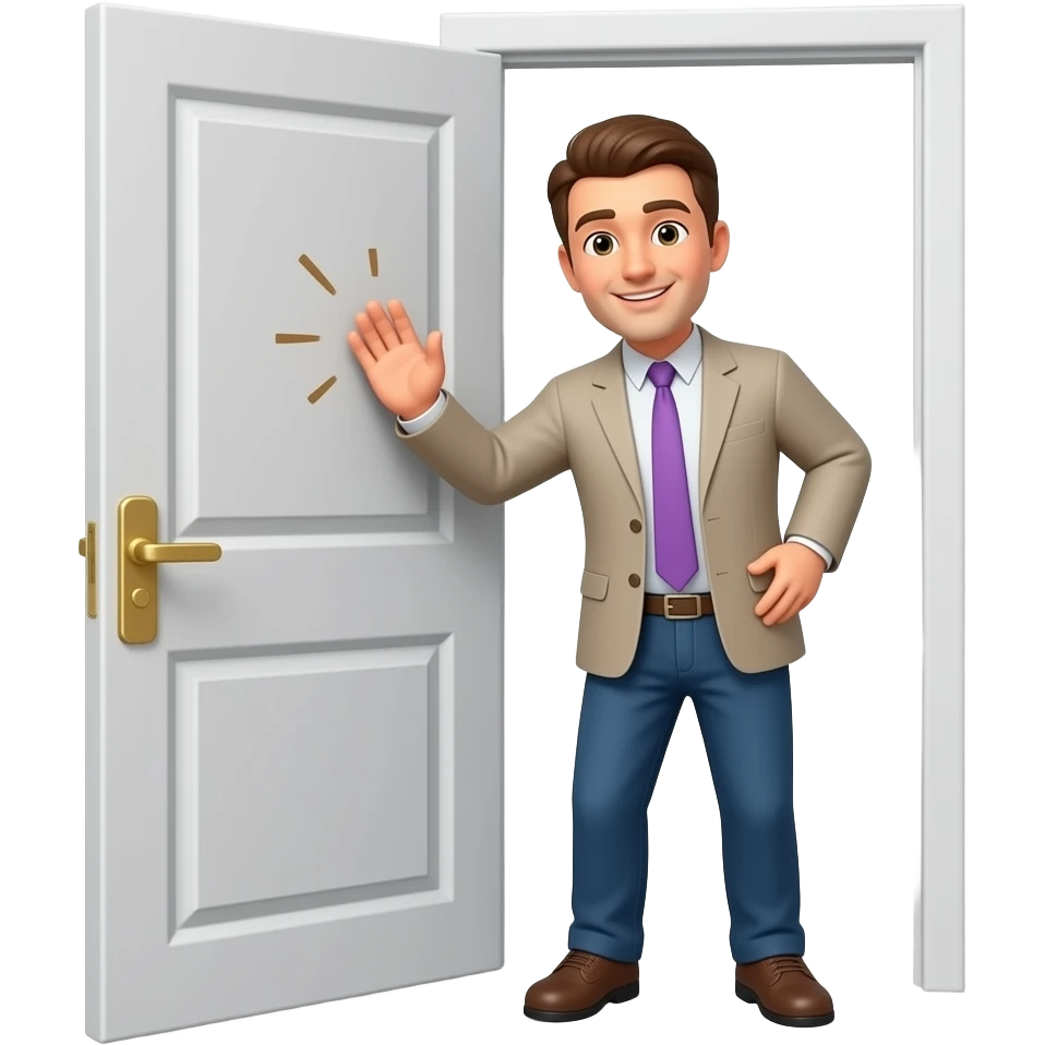 tocando puerta emoji