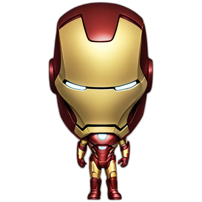 Iron man with half weared iron suit emoji