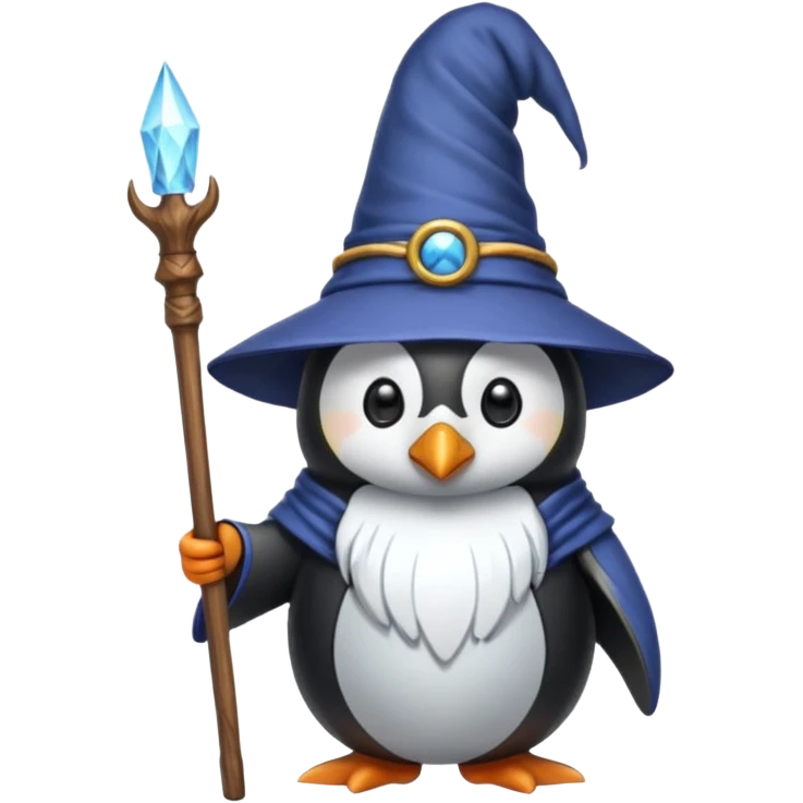 Penguin Wizard emoji