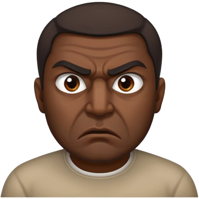 in profile, angry Iranian emoji