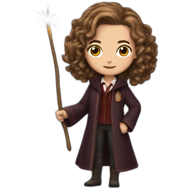 Hermione Granger With wand emoji