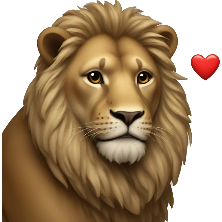Leo with heart emoji