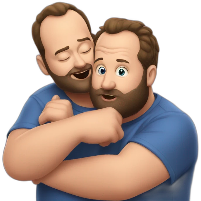 tom segura kissing bert kreischer emoji