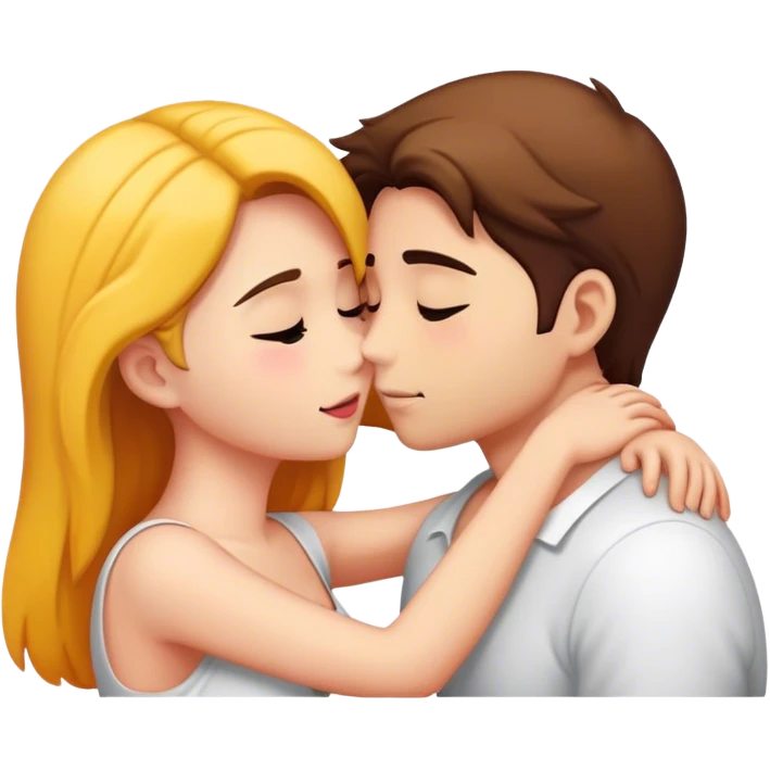 intimate moment between lovers emoji