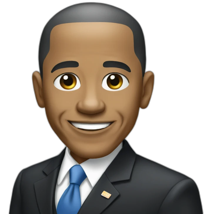 Barack Obama hmm emoji