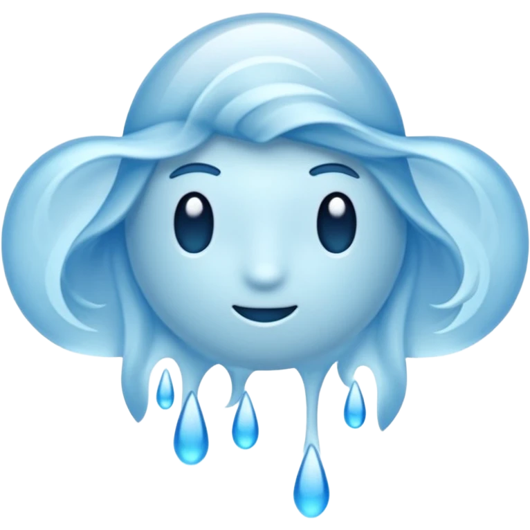 мозок навколо білий туман Ios стиль  emoji