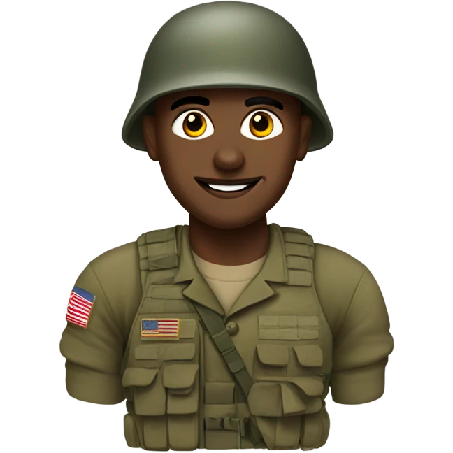 Army man in Georgia  emoji