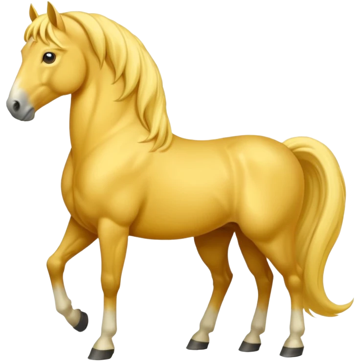 Yellow horse standing  emoji