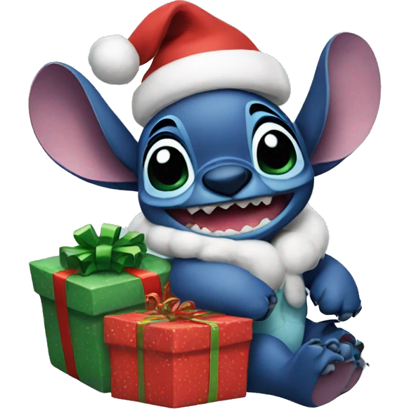 Stitch Christmas  emoji
