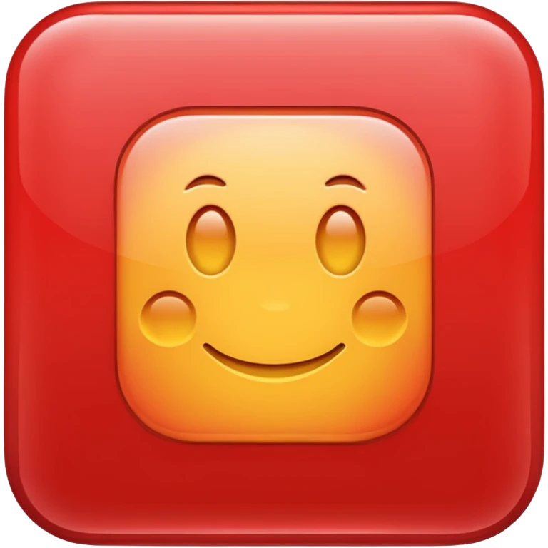 Red square with rounded edges  emoji