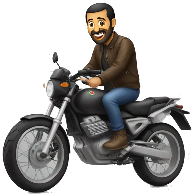 moto with armenian man emoji