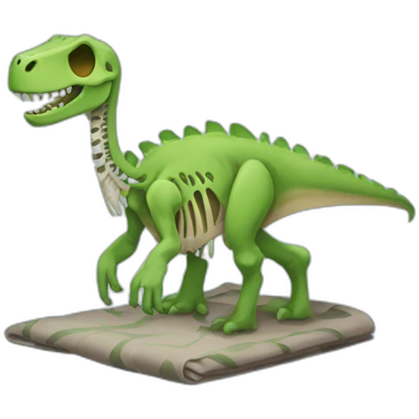 blanket-skeleton-dinosaur emoji