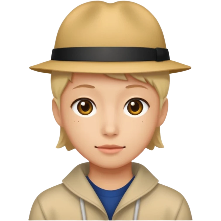 Tokyo in Money Heist, no hat emoji