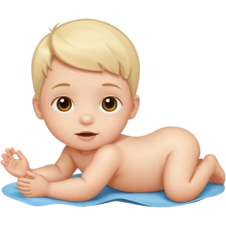 baby lying on ground emoji