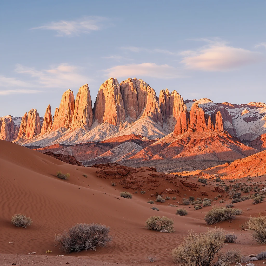 A modern desert mountain, wallpaper, modern emoji