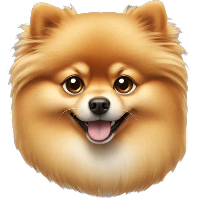 Pomeranian dog emoji