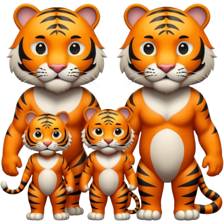 tiger family emoji
