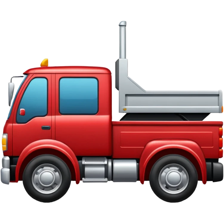 A truck going right direction emoji