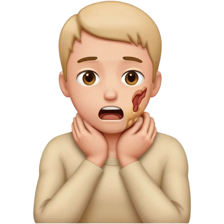 Person choking themselves out  emoji