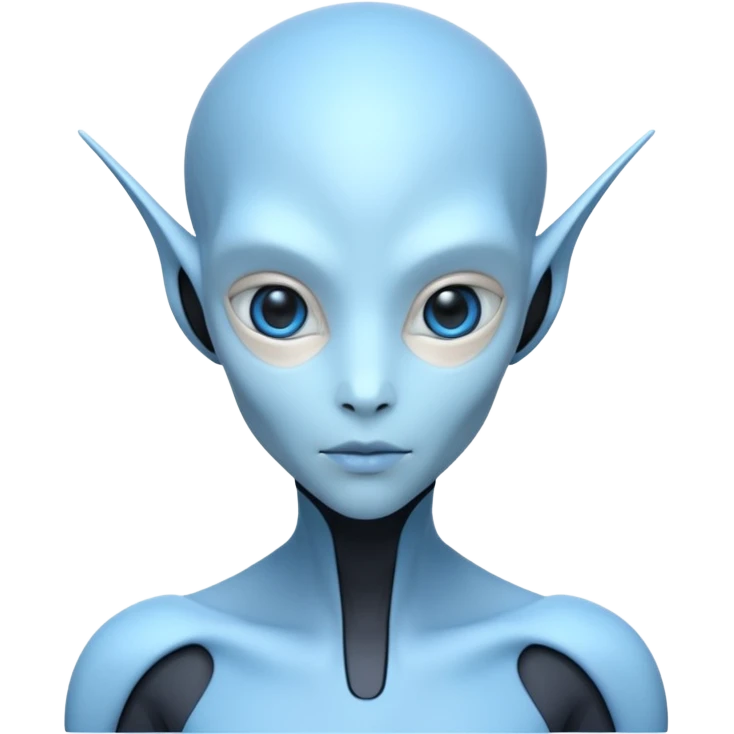 blue aliens look alike humans but very tech emoji