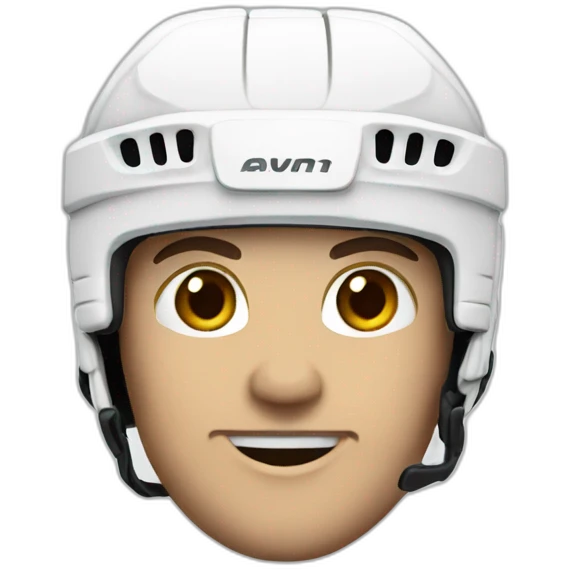 white hockey player emoji