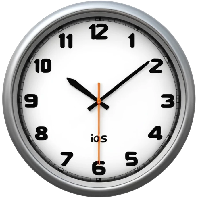 wall clock showing 8 am emoji