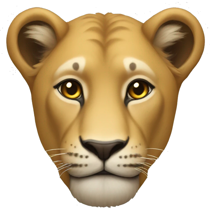 Leão sorrindo  emoji