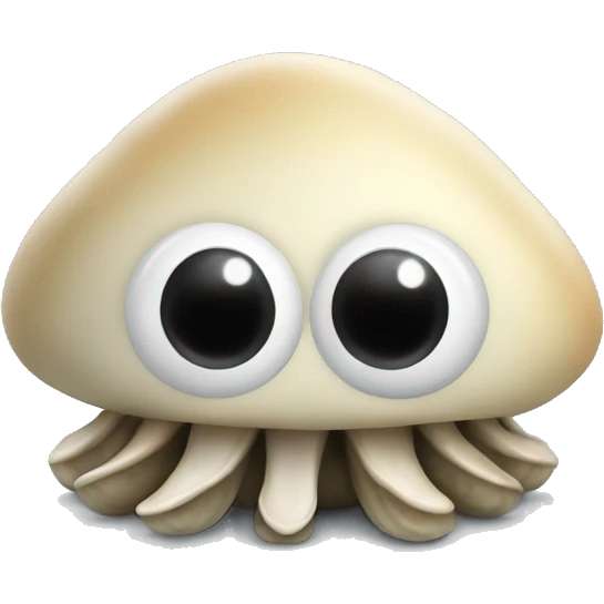 clam with googly eyes emoji