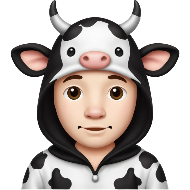 Man in cow costume  emoji