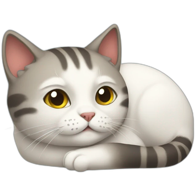 Sick cat emoji
