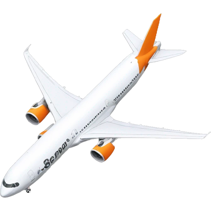 orange Airbus a350  emoji
