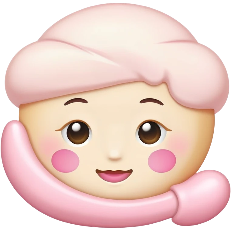 Cream pink emoji