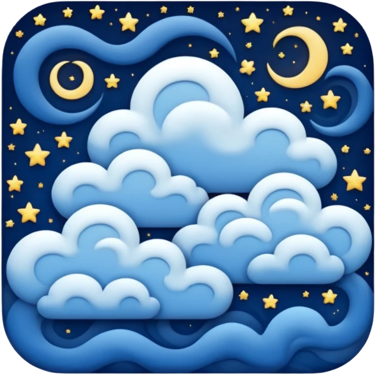 starry night sky, dreams emoji