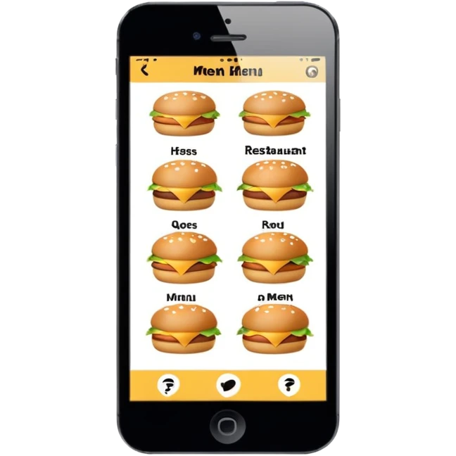 restaurant qr menu  emoji