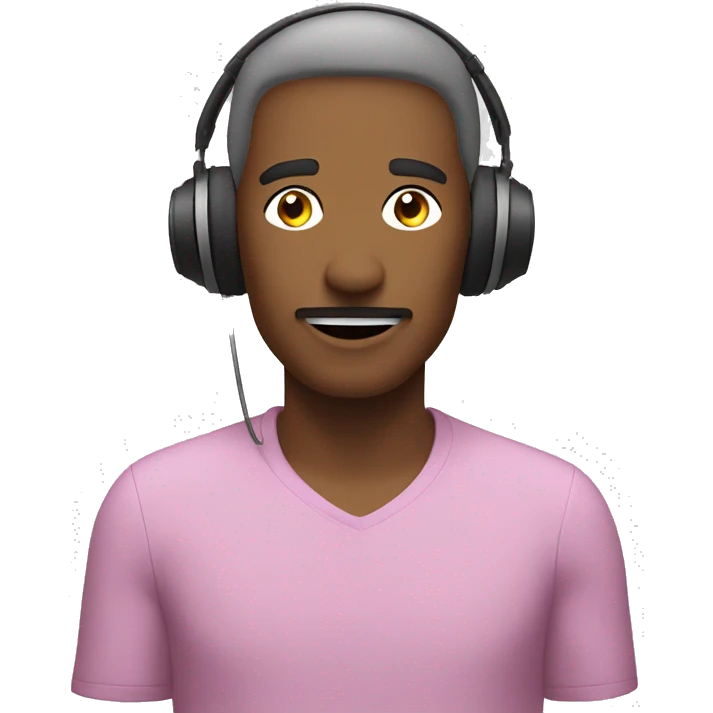 add podcast headphones to this image.   emoji